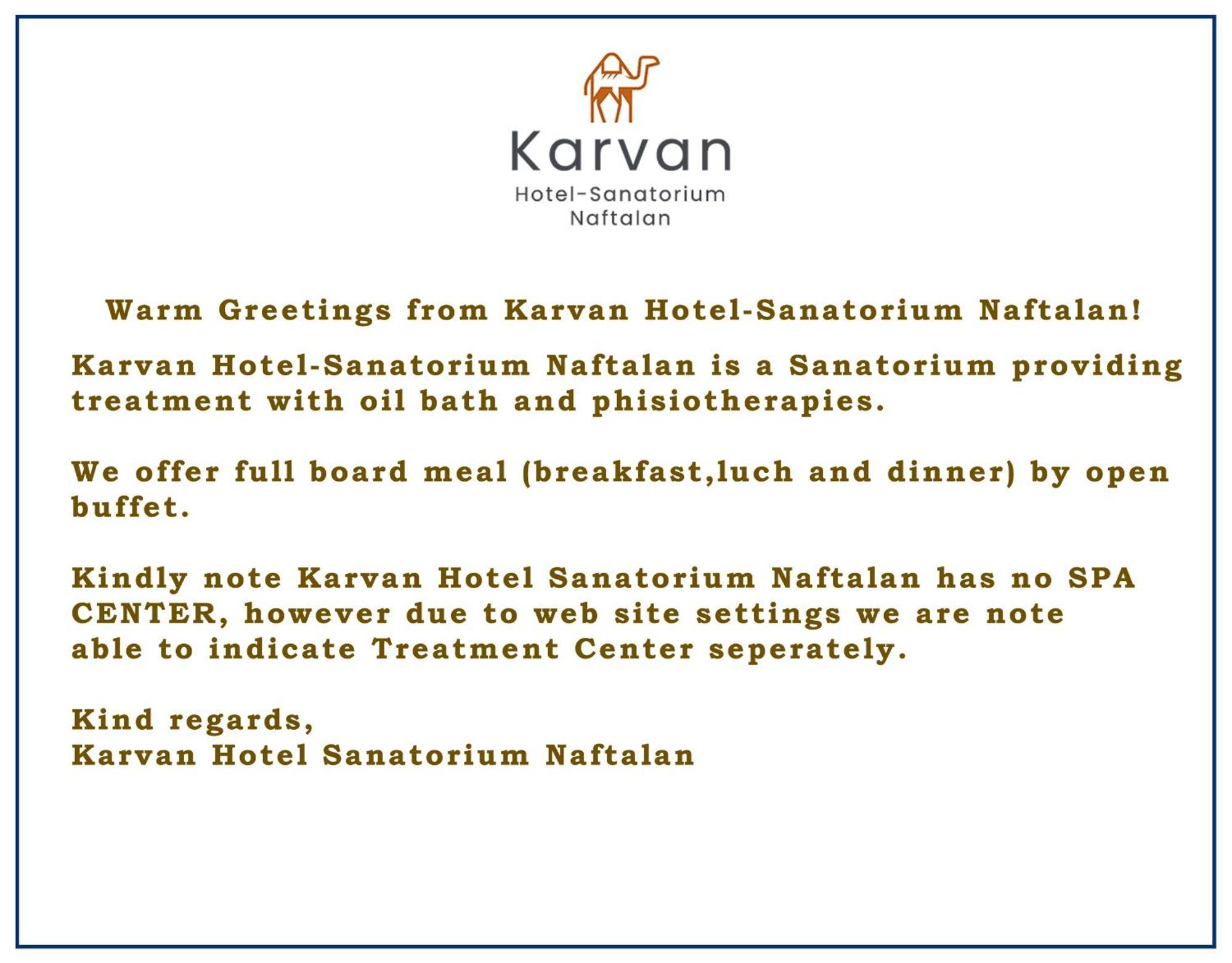 Karvan Hotel-Sanatorium Нафталан Екстер'єр фото